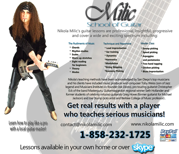 Nikola Milic - San Diego Guitar Instructor